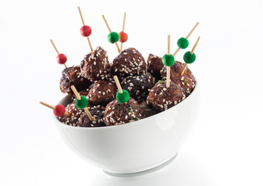 hoisin glazed meatballs
