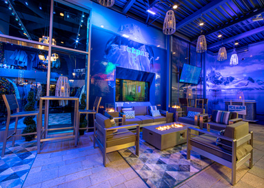 ice bar las vegas patio architectural photography