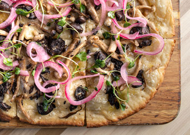 carson kitchen las vegas wild mushroon flat bread credit food photographer chris wessling