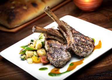 frescos westgate resort grilled colorado lamb chops credit las vegas food photographer chris wessling